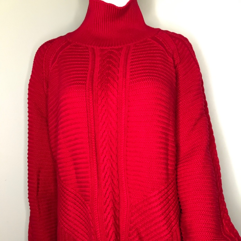 Banana Republic Women’s XL Red Knit Mock Sweater